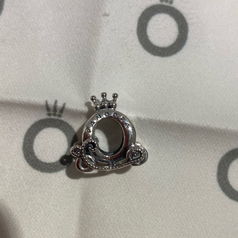 Pandora Silver Crown Charm - Picture 9 of 11